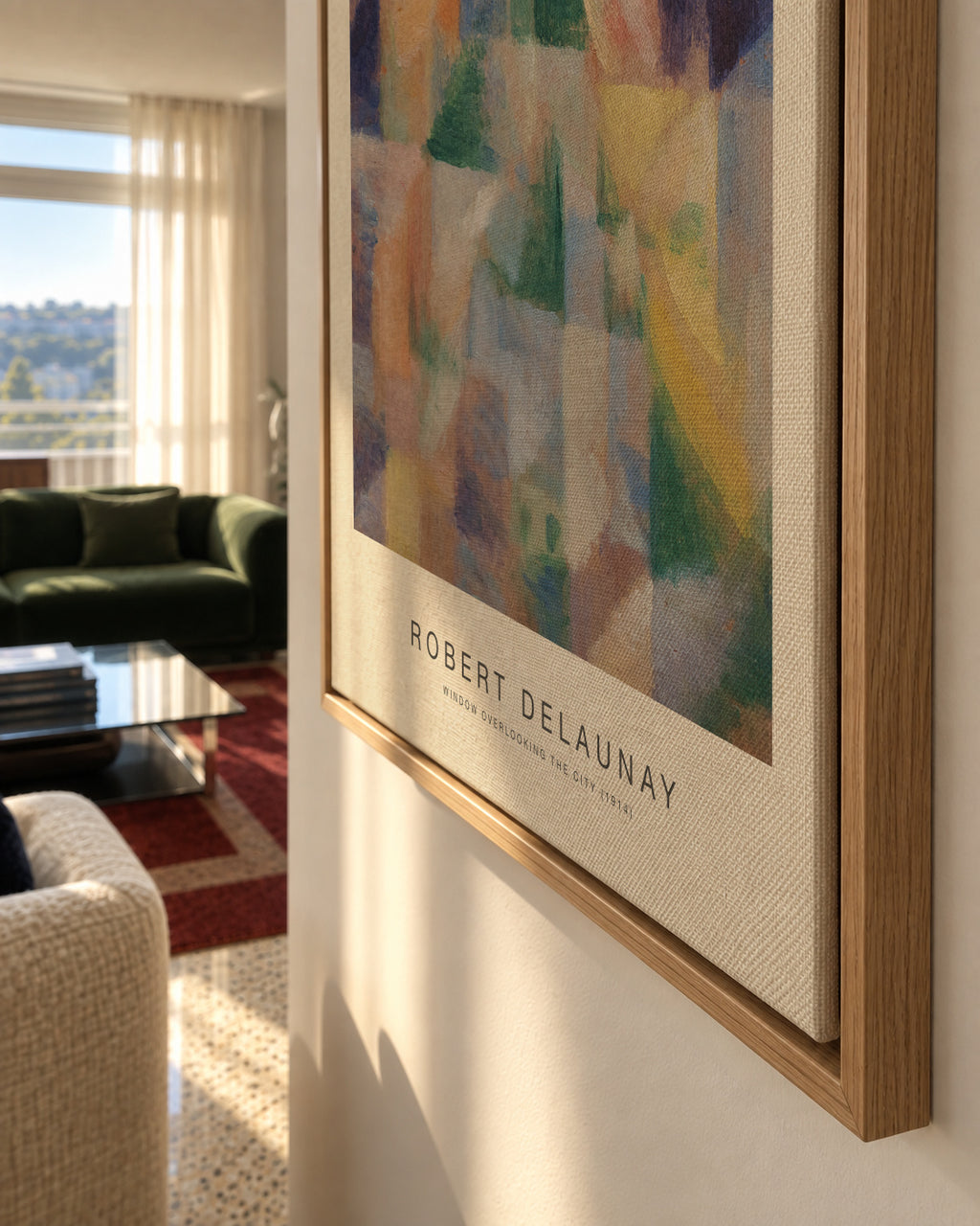 Window overlooking the City (Special Edition) - Robert Delaunay - Framed canvas detail
