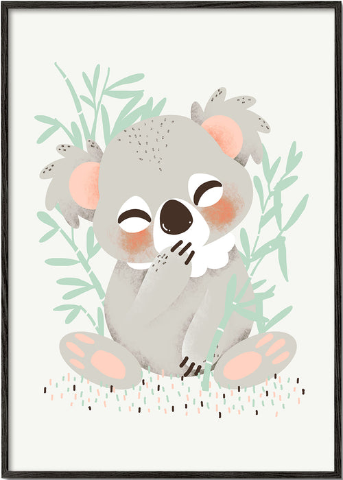 Kinderillustratie koala met glimlach
