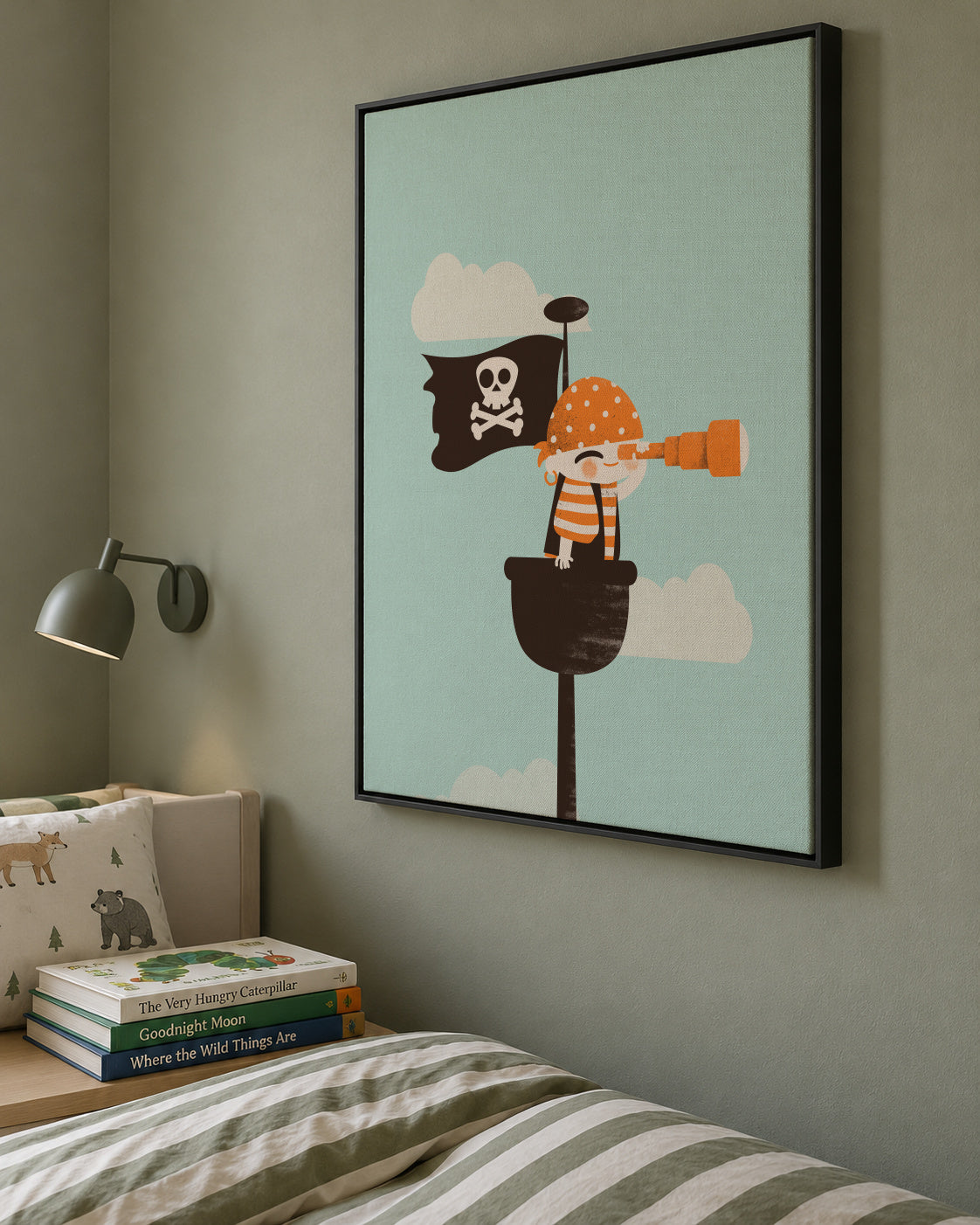 Pirate Lookout - Framed canvas in an interior