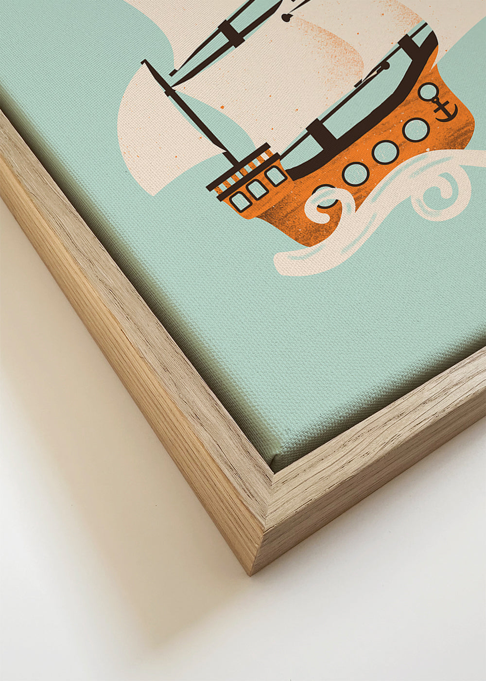 Kinderposter piratenboot
