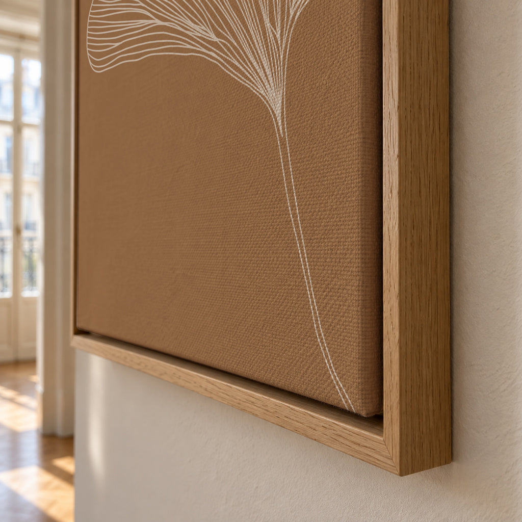 Nude ginkgo - Framed canvas detail