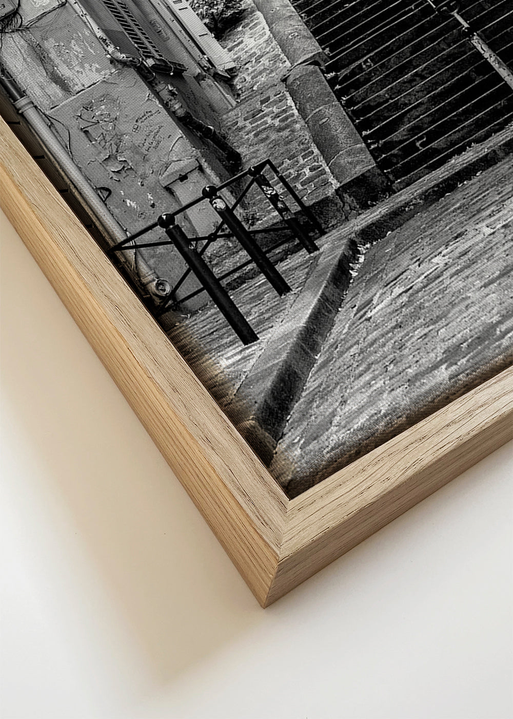 Keuken kunst: Montmartre-trap in zwart-wit