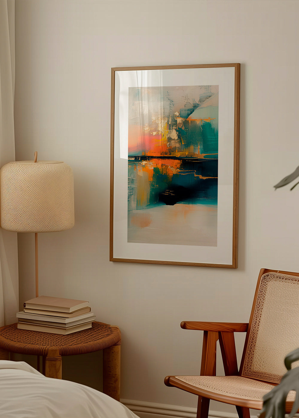 Abstract kunstwerk met waterreflecties – Product1