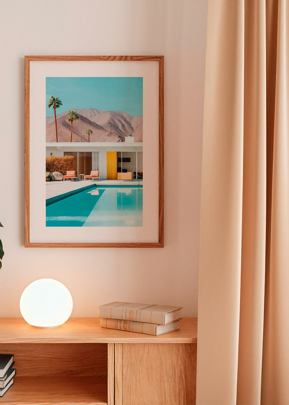 Landschaft mit Pool und Palmen – Product2
