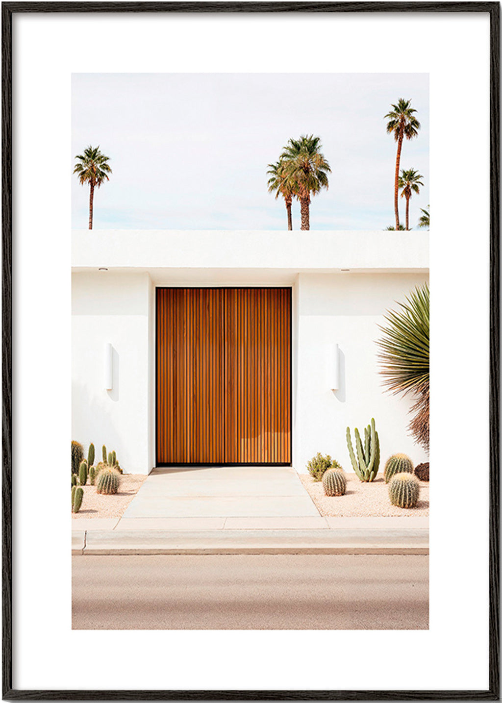 Architekturfotografie mit Lamellentür – Black Frame