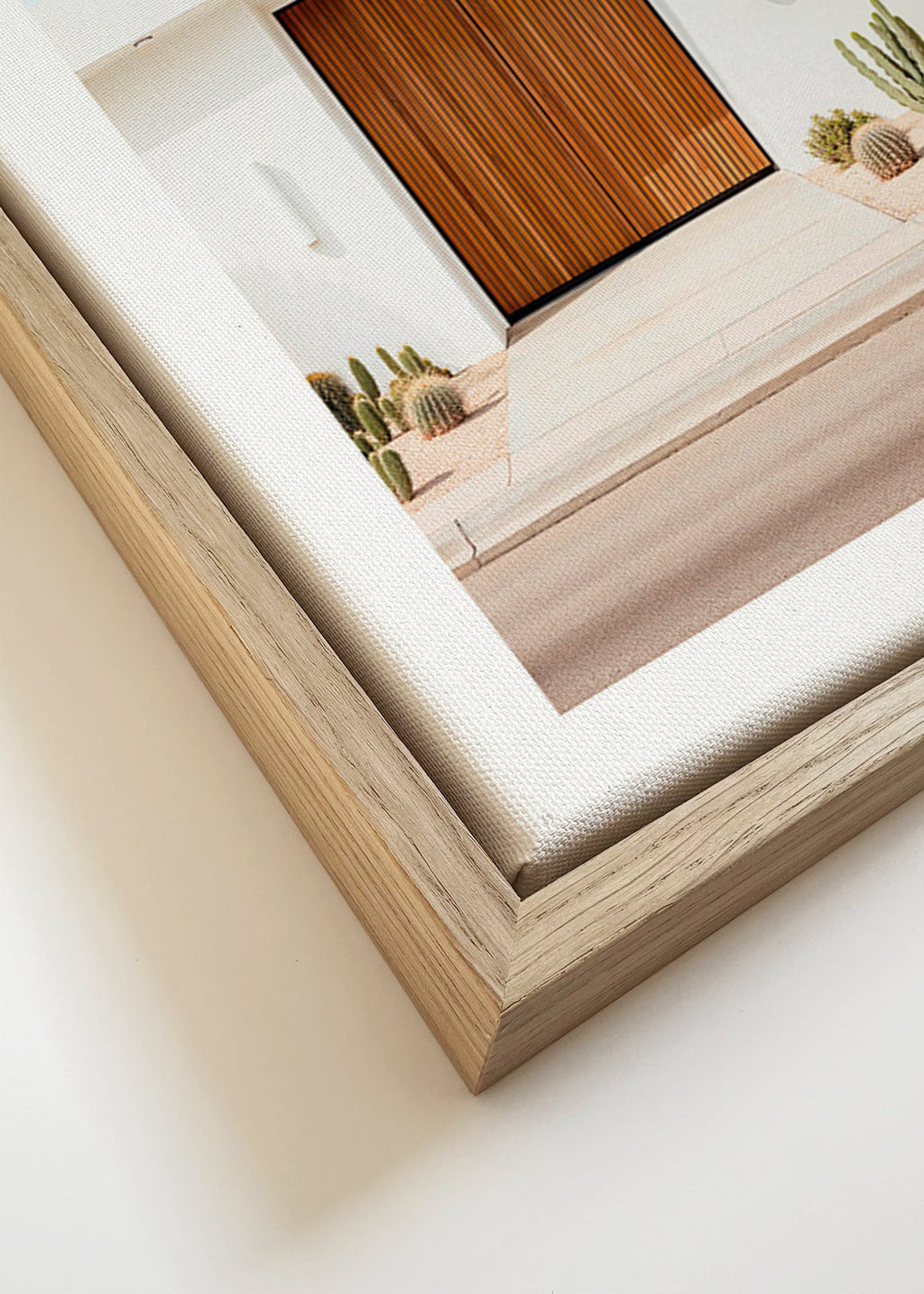 Architekturfotografie mit Lamellentür – Canvas detail