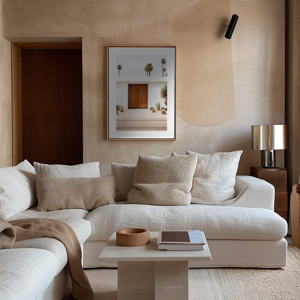 Architekturfotografie mit Lamellentür – Canvas1