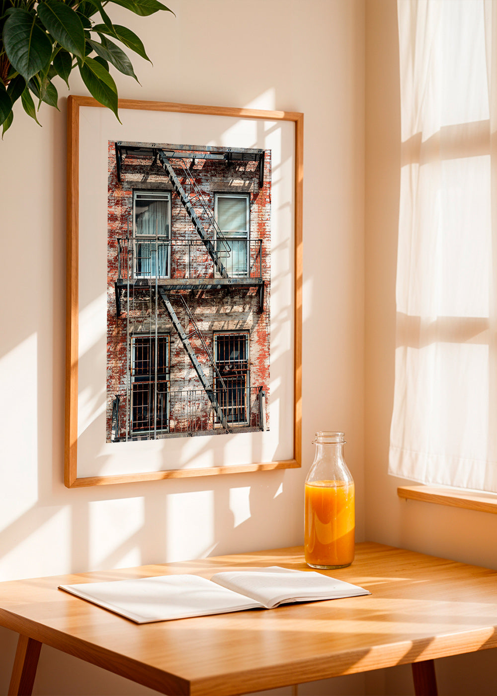 Photographie urbaine: façade avec échelle de secours – Product1