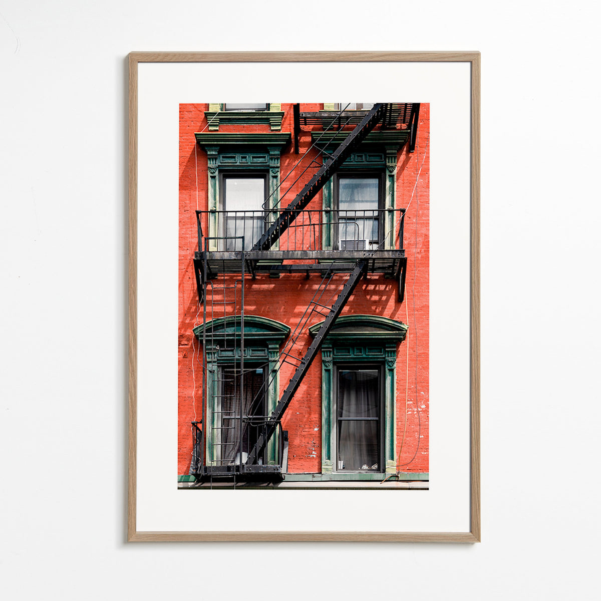 Stadsprint: NY-gevel met brandtrap – Oak Frame