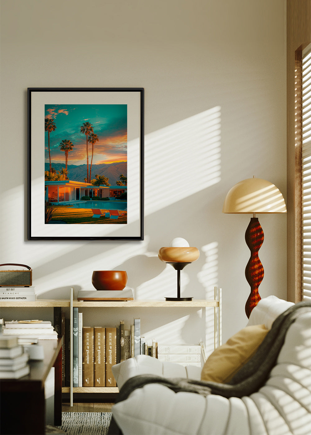Tableau de paysage: coucher de soleil et palmiers – Canvas2