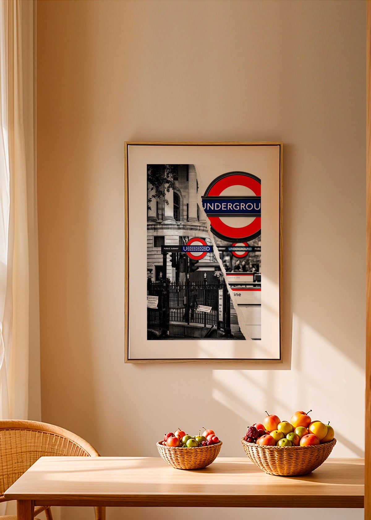 Stadskunst met Underground-bord uit Londen – Canvas2
