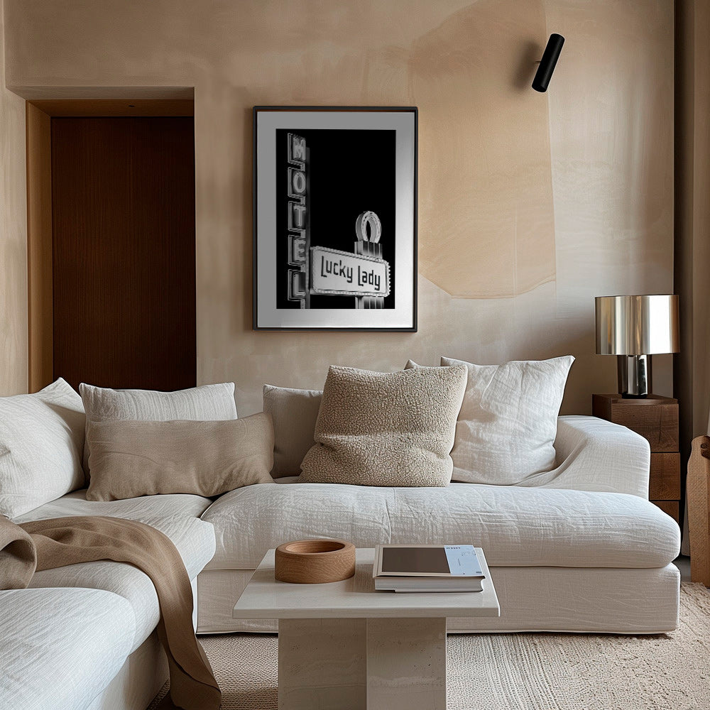 Photographie enseigne Lucky Lady du motel – Canvas2