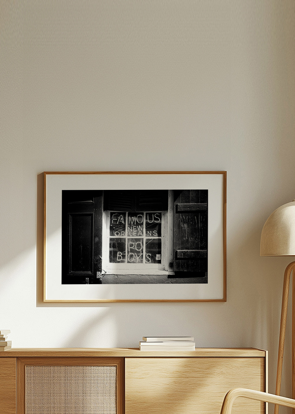 Küchenkunst: New Orleans Schild in Schwarzweiß – Product2