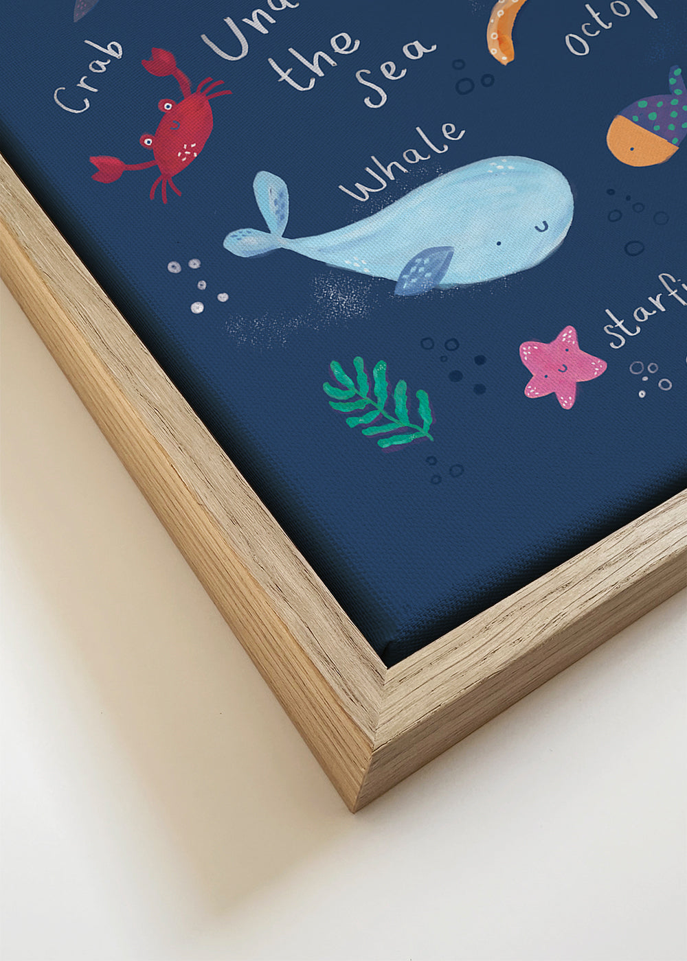 Kinderposter: octopus onder zee