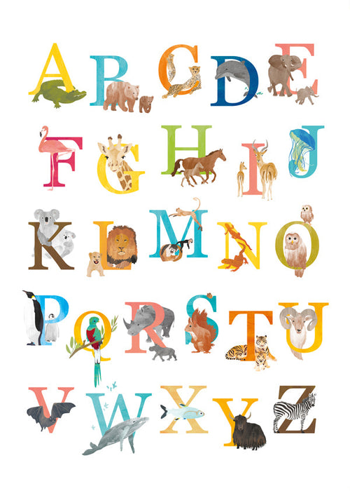 Kinderposter: dierenalfabet