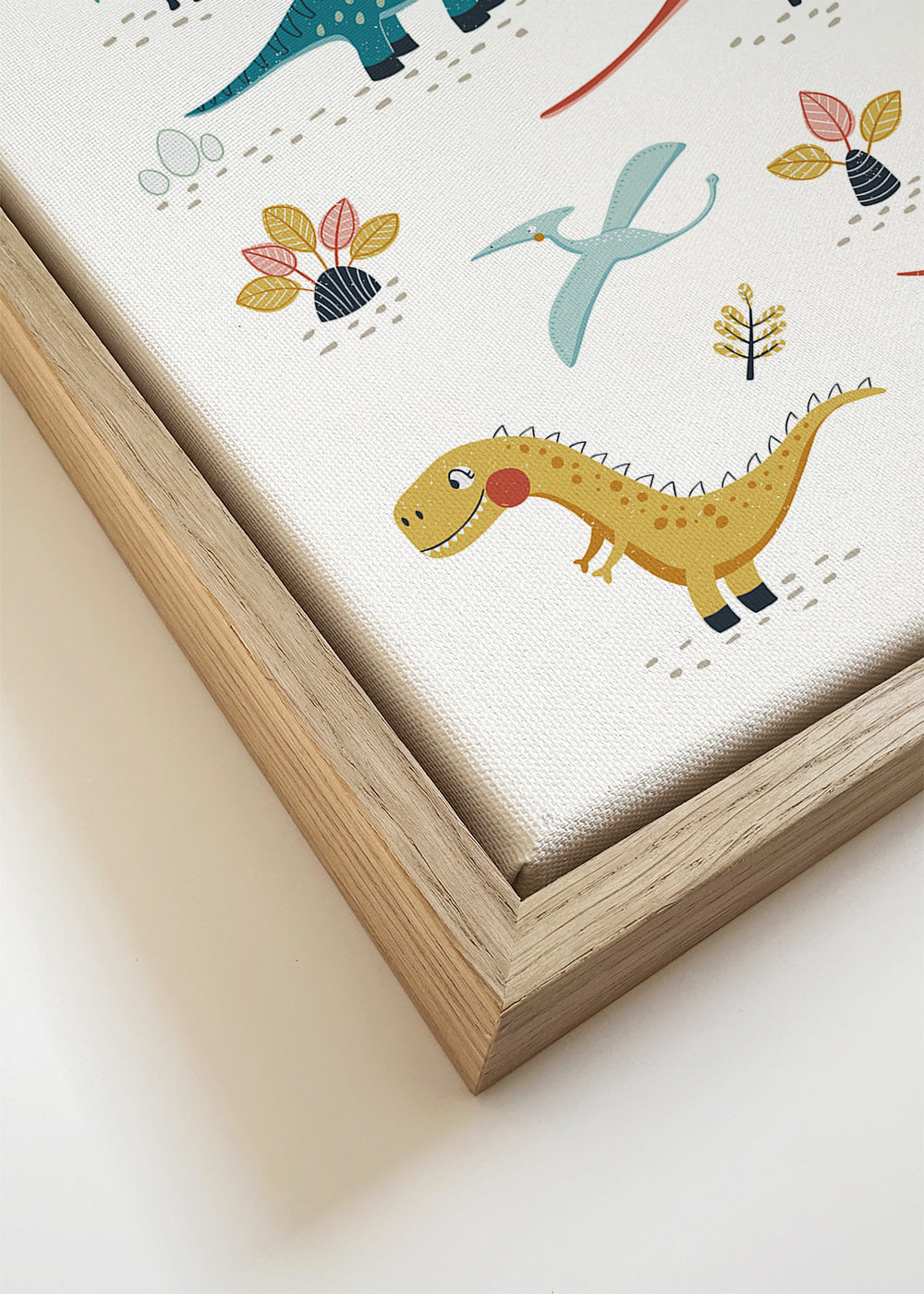 Kinderposter met speelse dinosaurussen