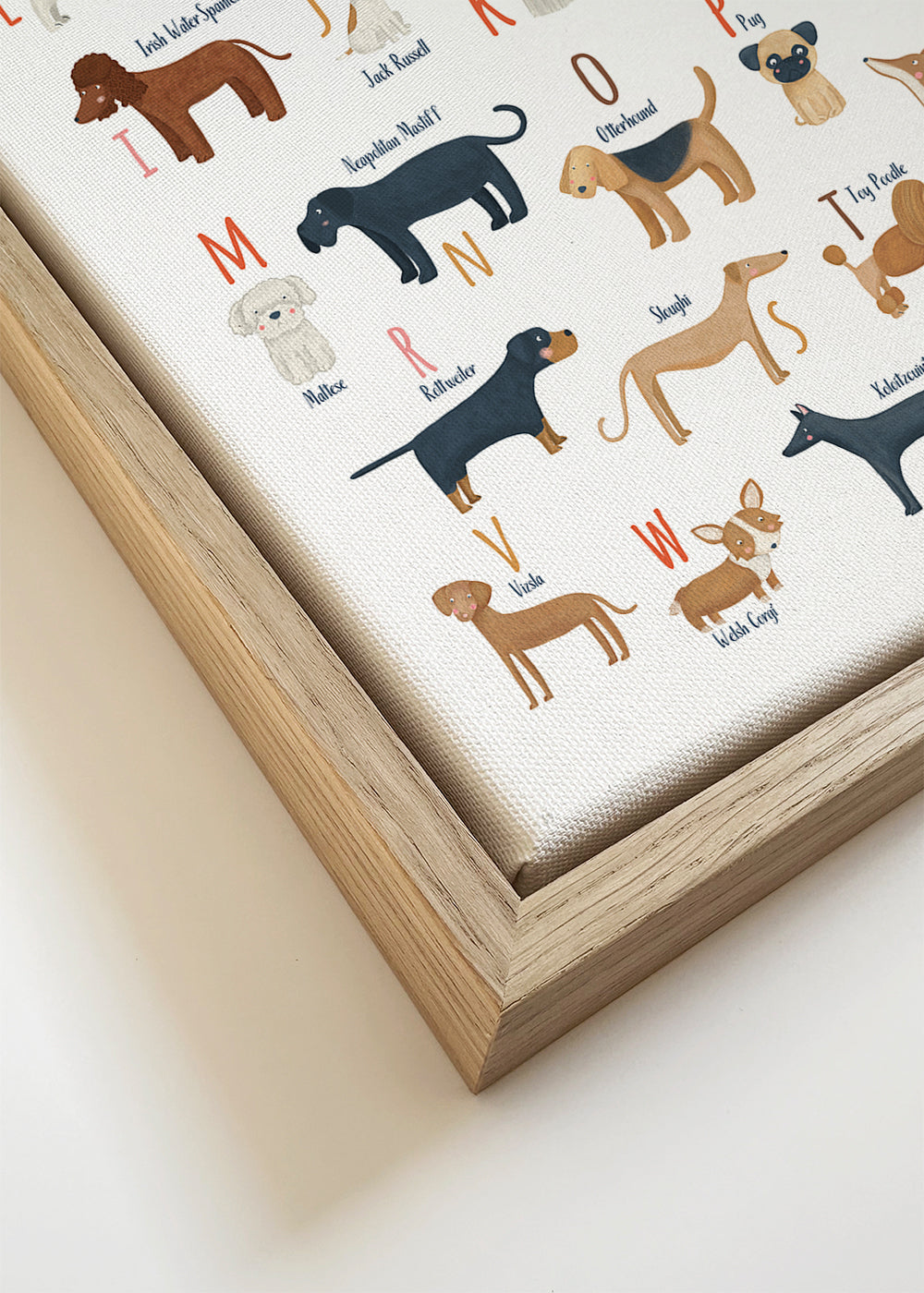 Kinderposter Hondenalfabet illustraties