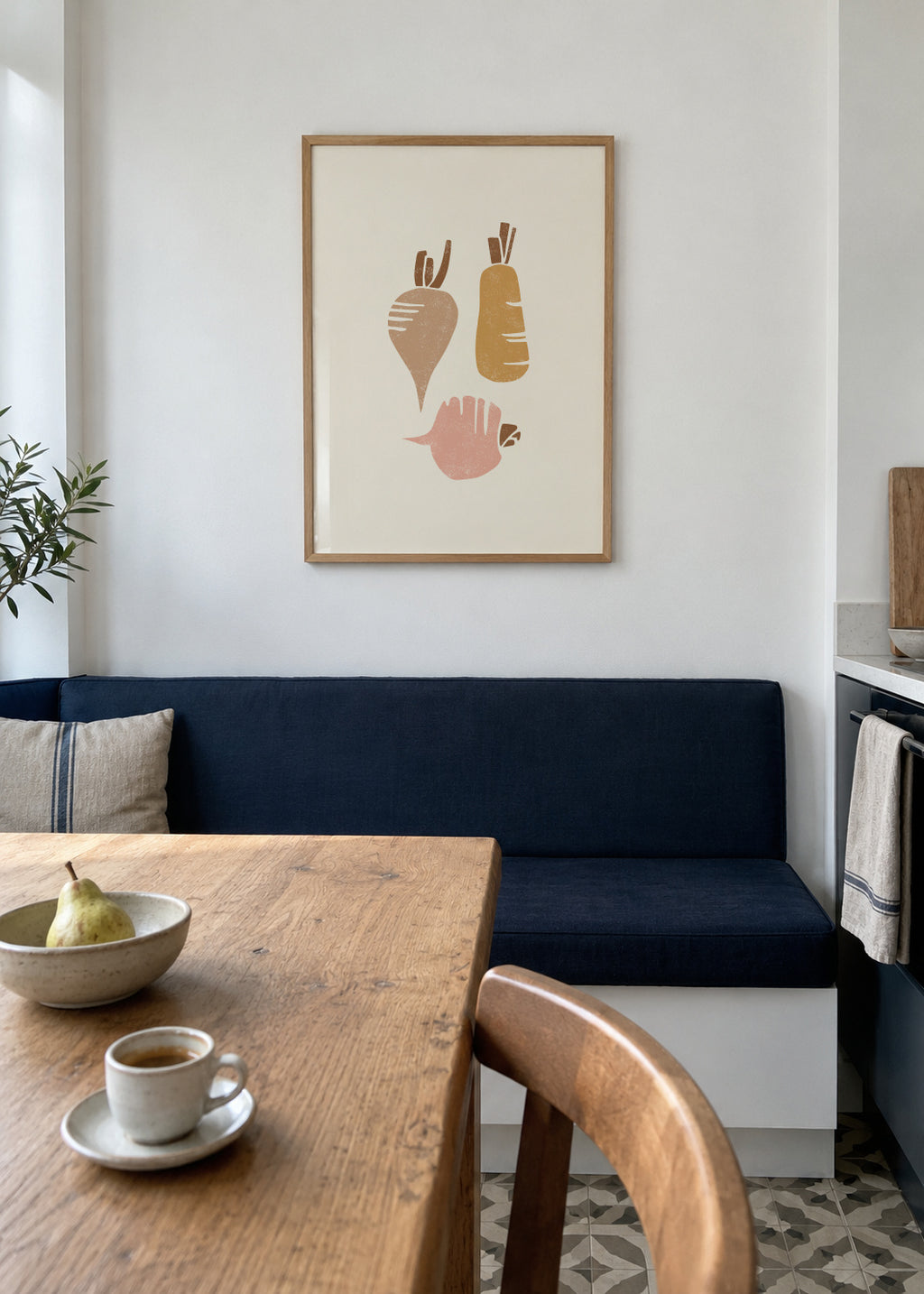 Rutabaga vegetable - Framed poster in an interior