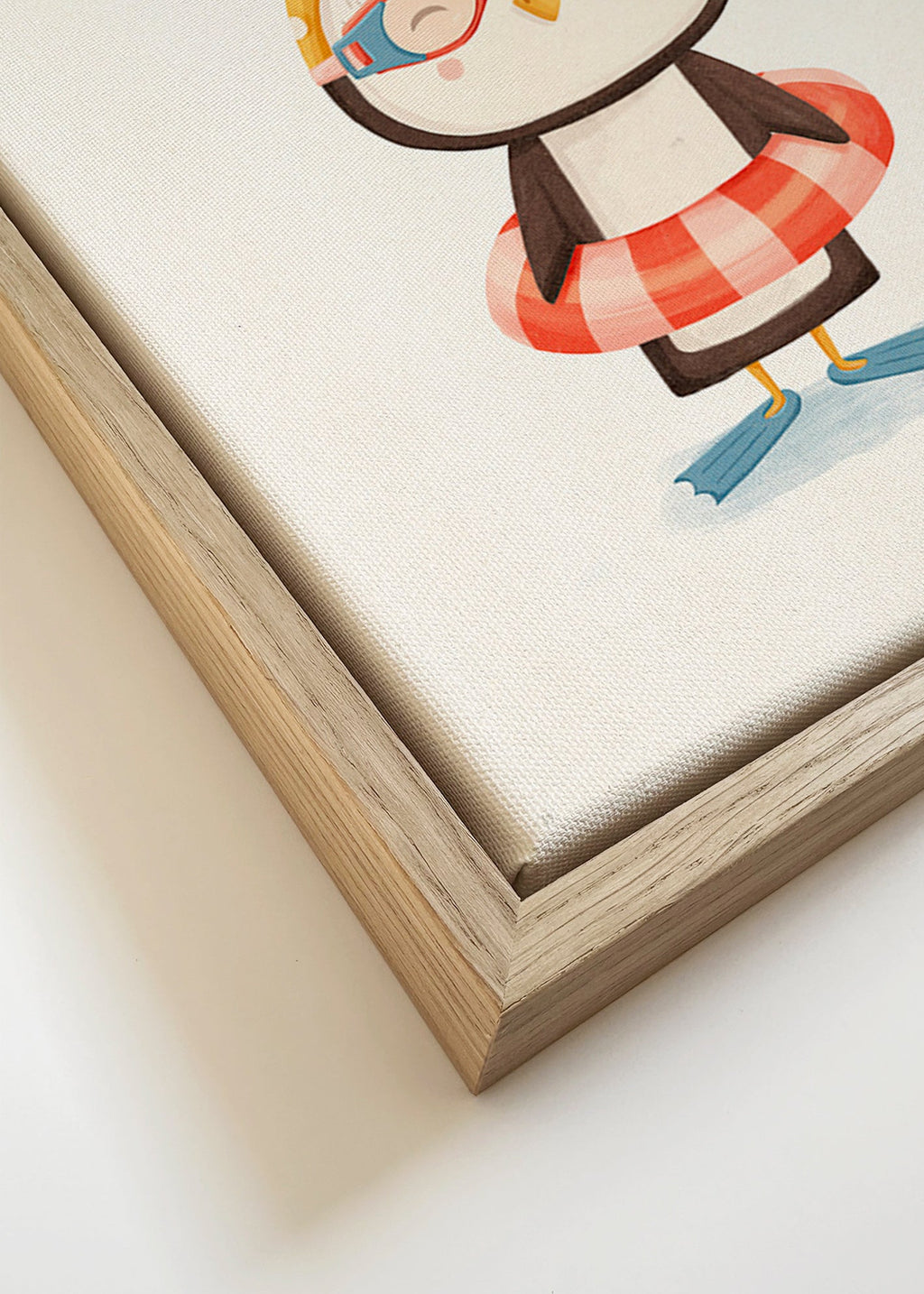 Kinderposter: vrolijke pinguïn