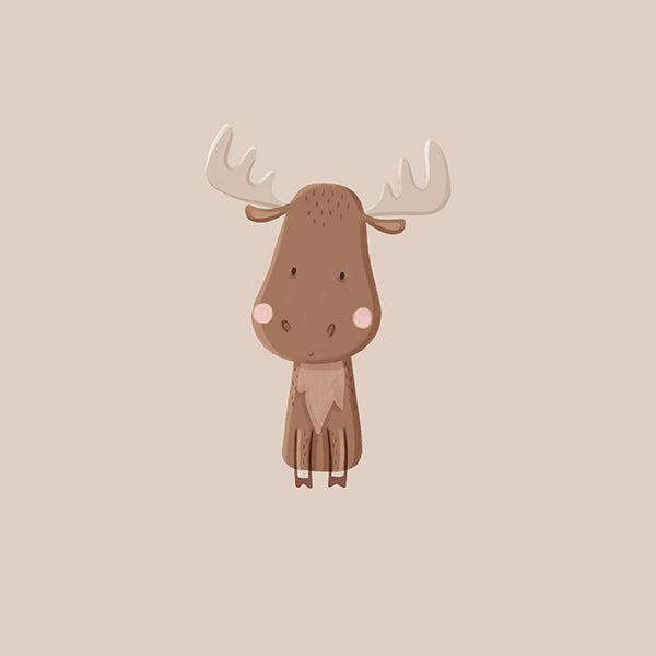 Illustration minimaliste d'élan