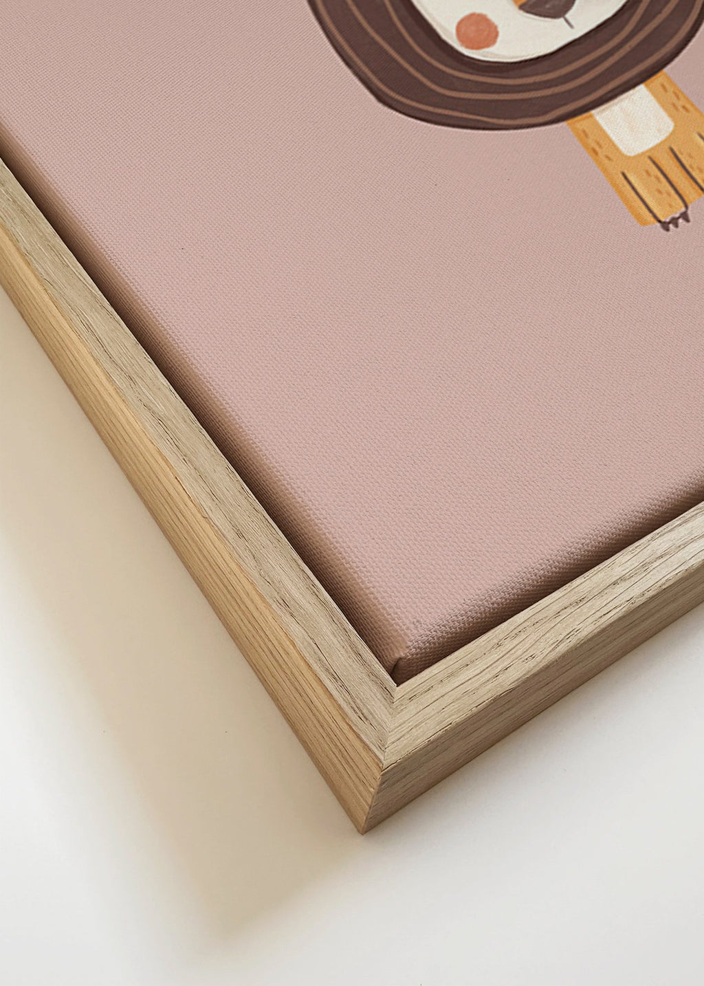 Kinderposter: minimalistische leeuw