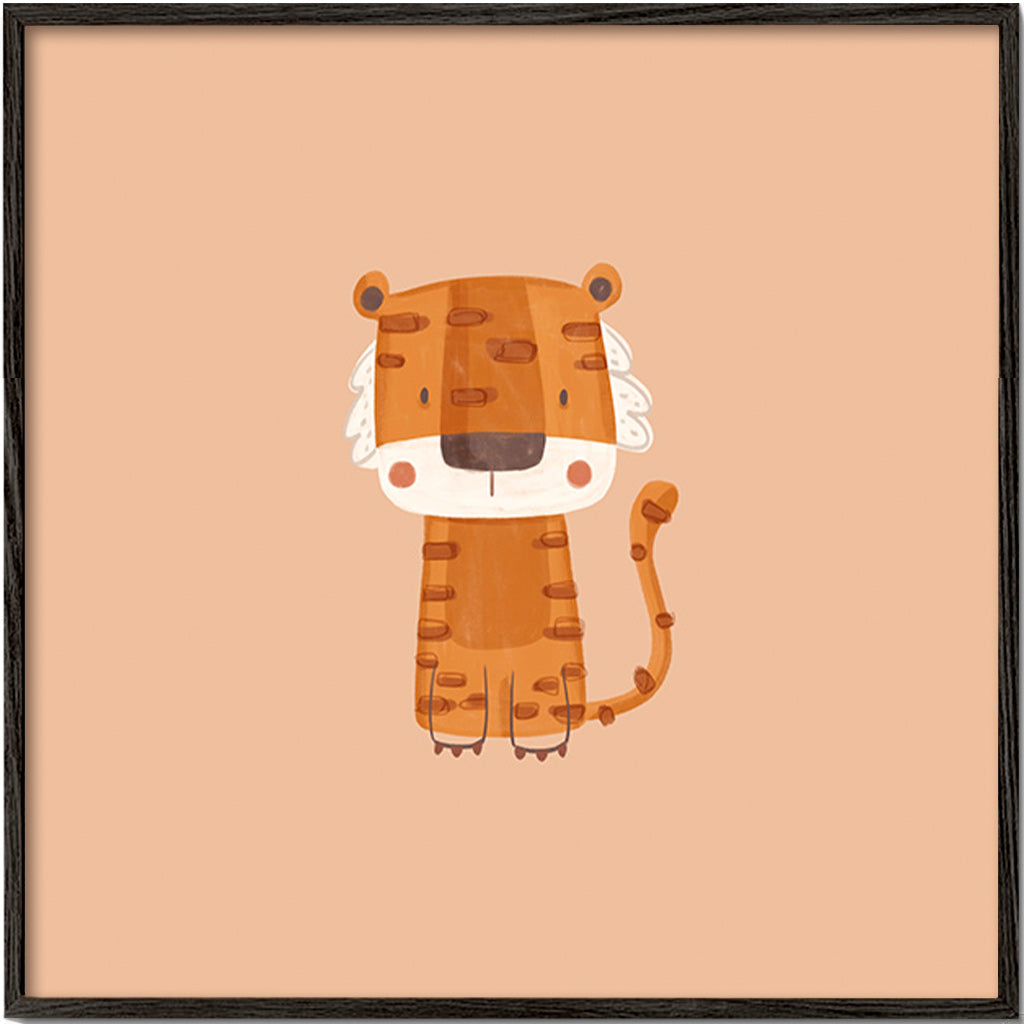 Tiger-Illustration minimalistisch