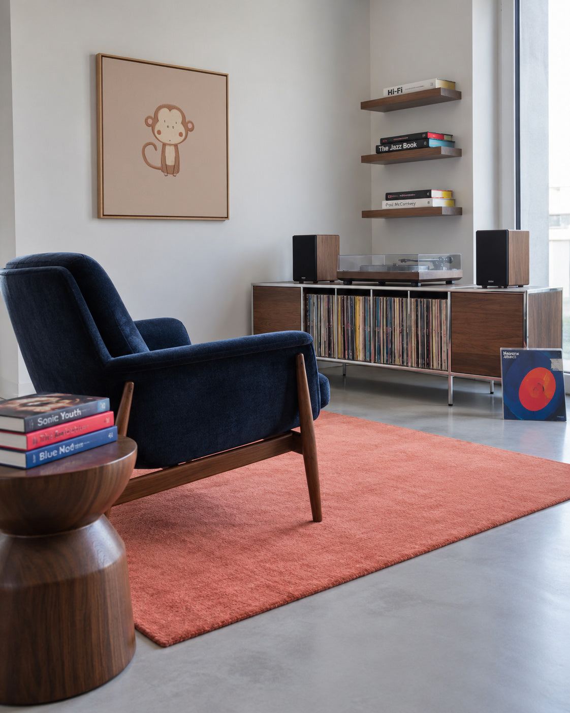 Monkey - Framed canvas in an interior