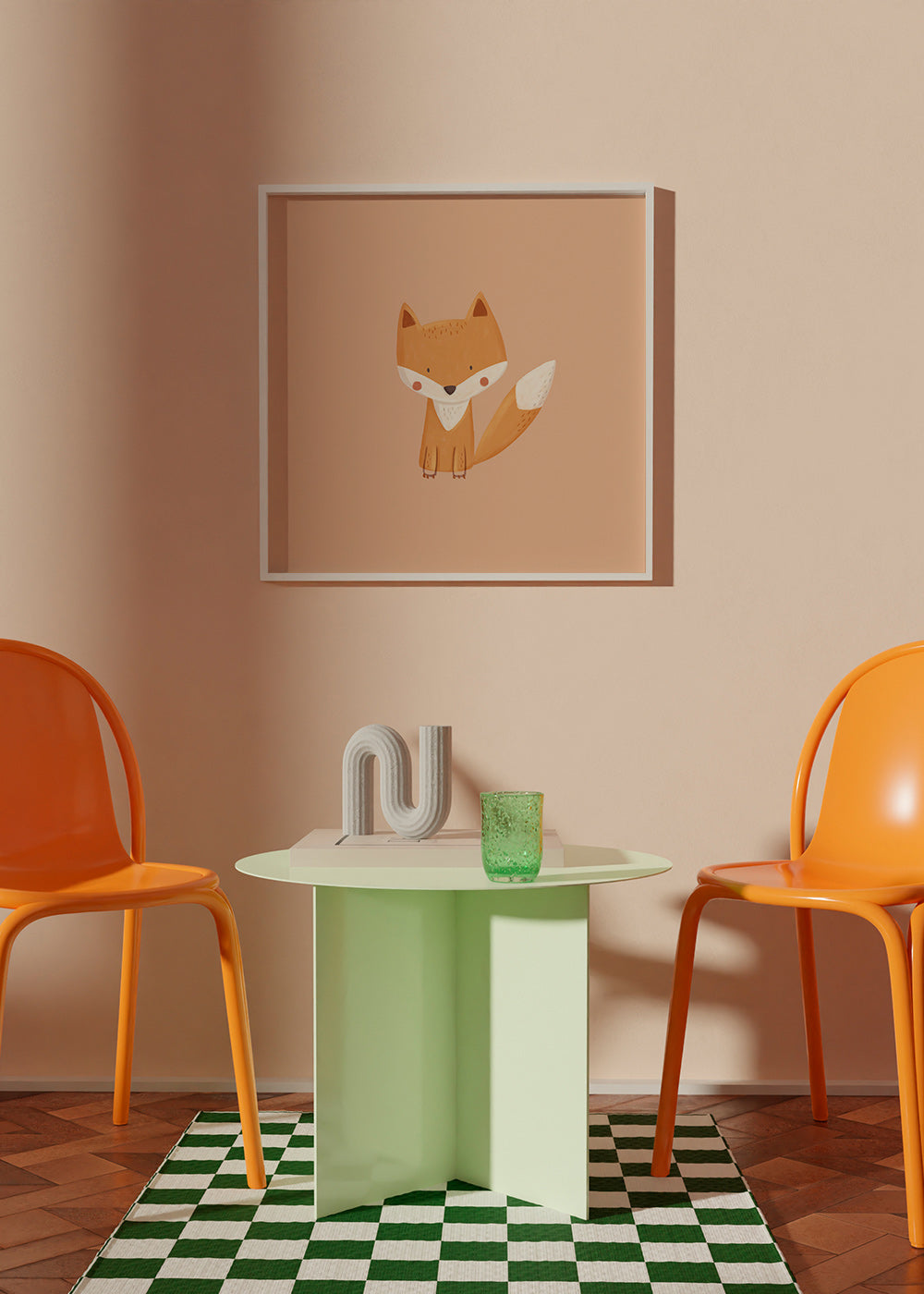 Kinderbild mit niedlichem Fuchs