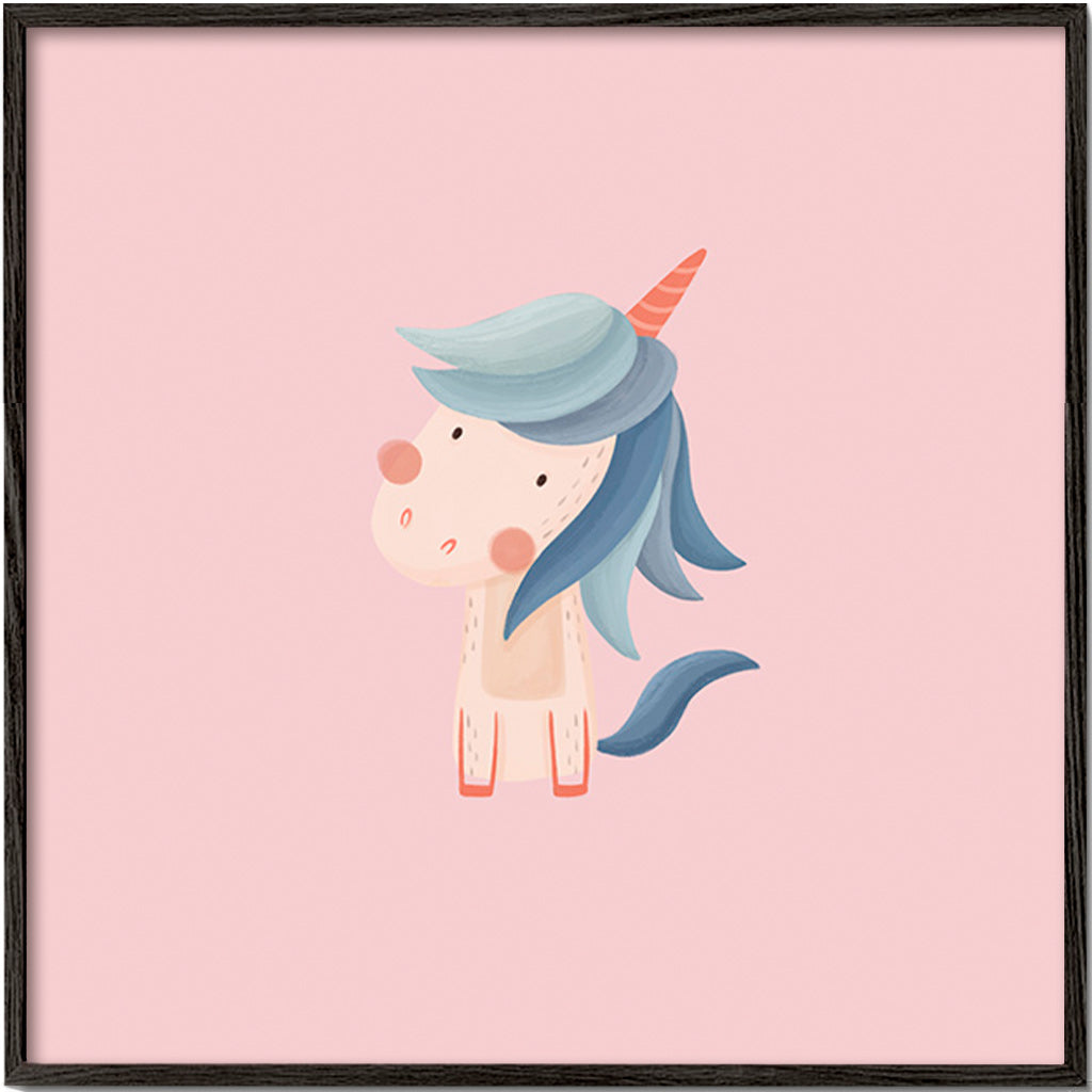 Kinderplakat: niedliches Einhorn