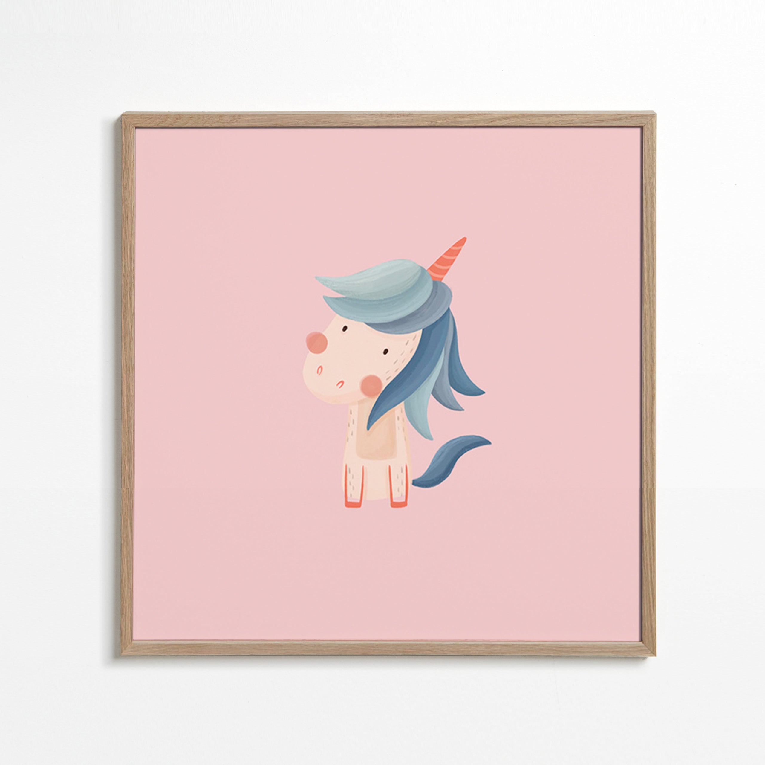 Kinderplakat: niedliches Einhorn