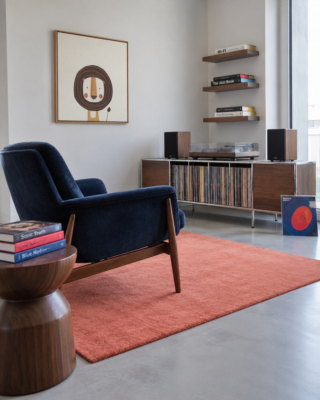 Sweet lion - Framed canvas in an interior