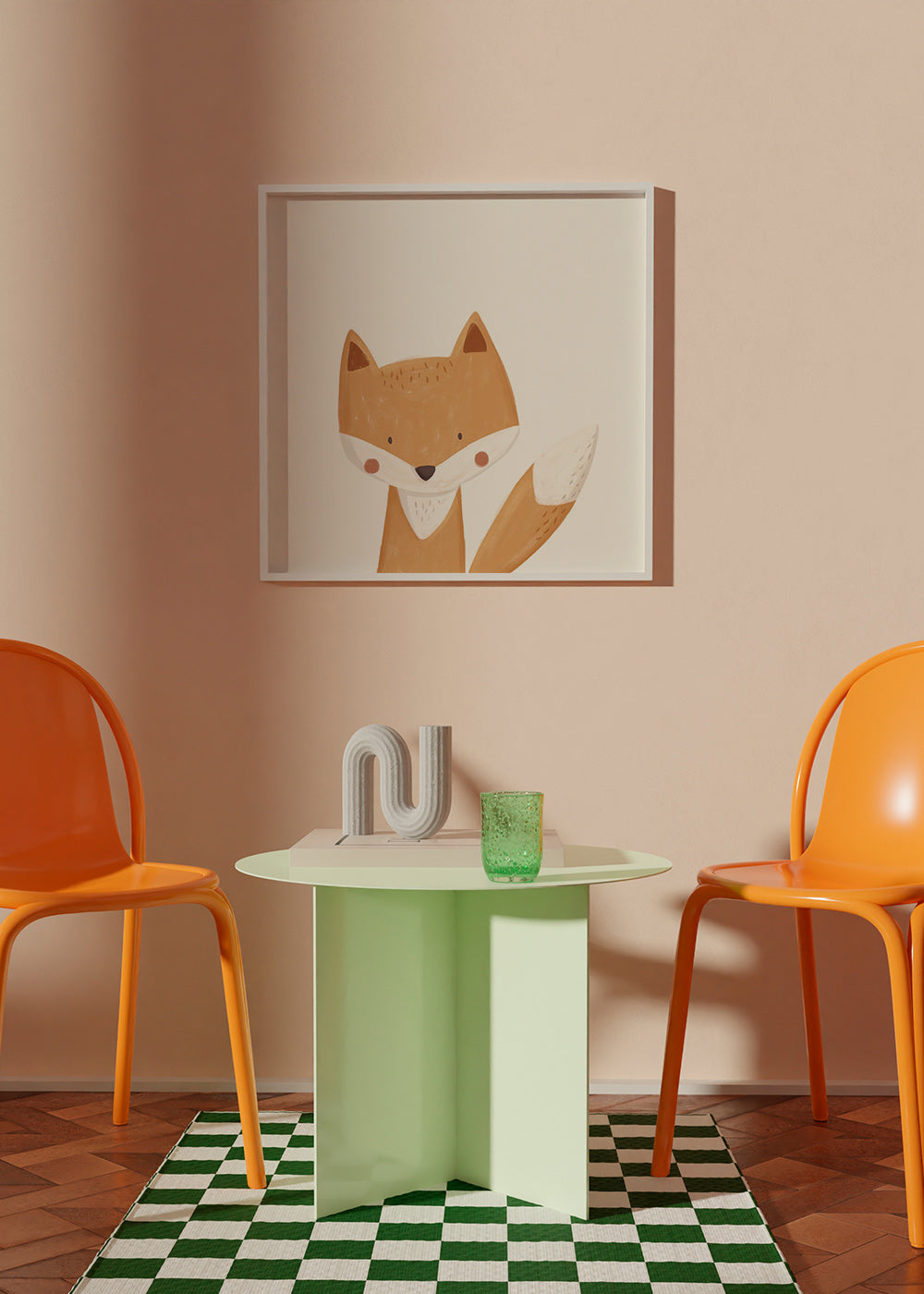 Schattige vos illustratie