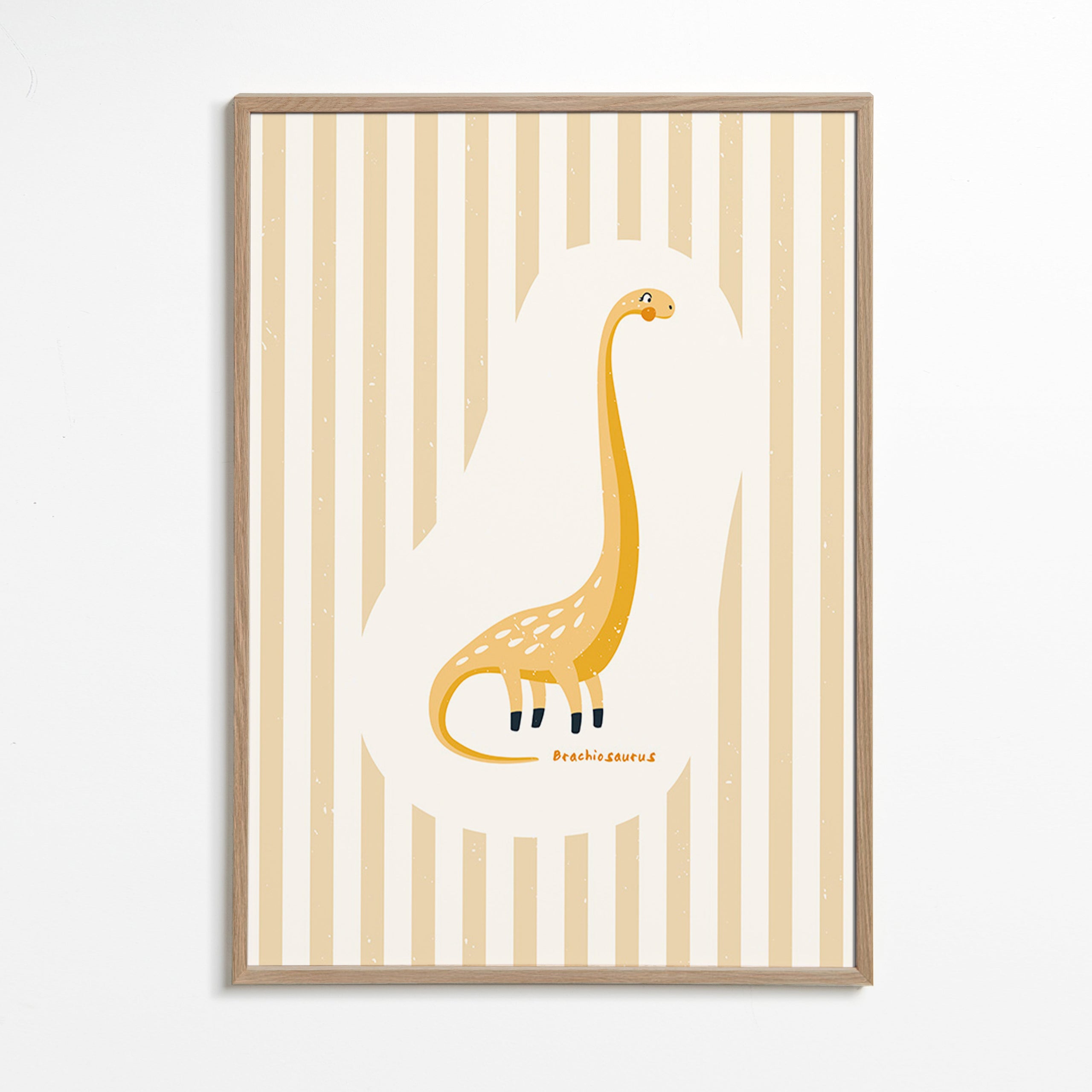 Kinderbild Brachiosaurus gelb