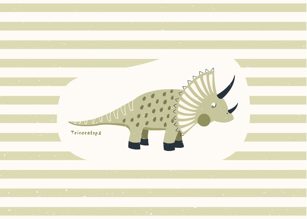 Dino Triceratops - Unframed art print