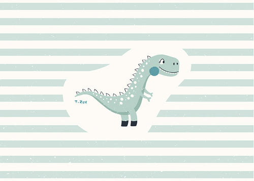 Affiche enfant T-Rex mignonne