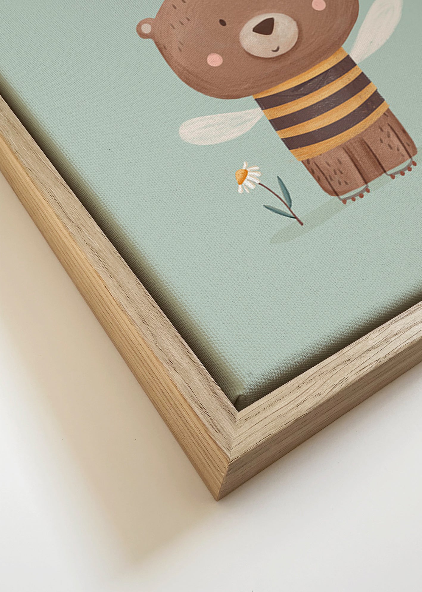 Kinderposter Beer 'Queen Bee' met kroon