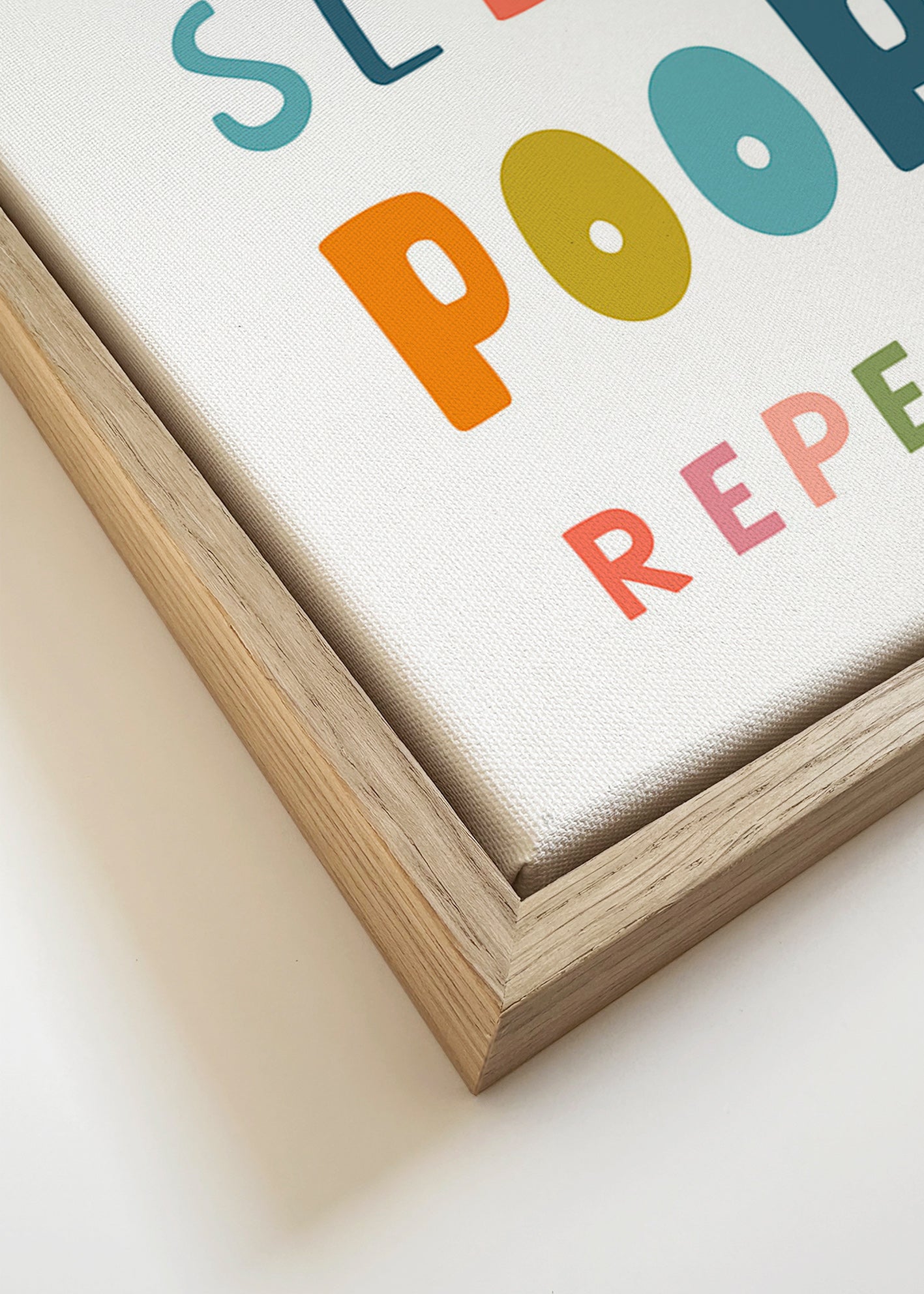 Speels typografisch kinderprint