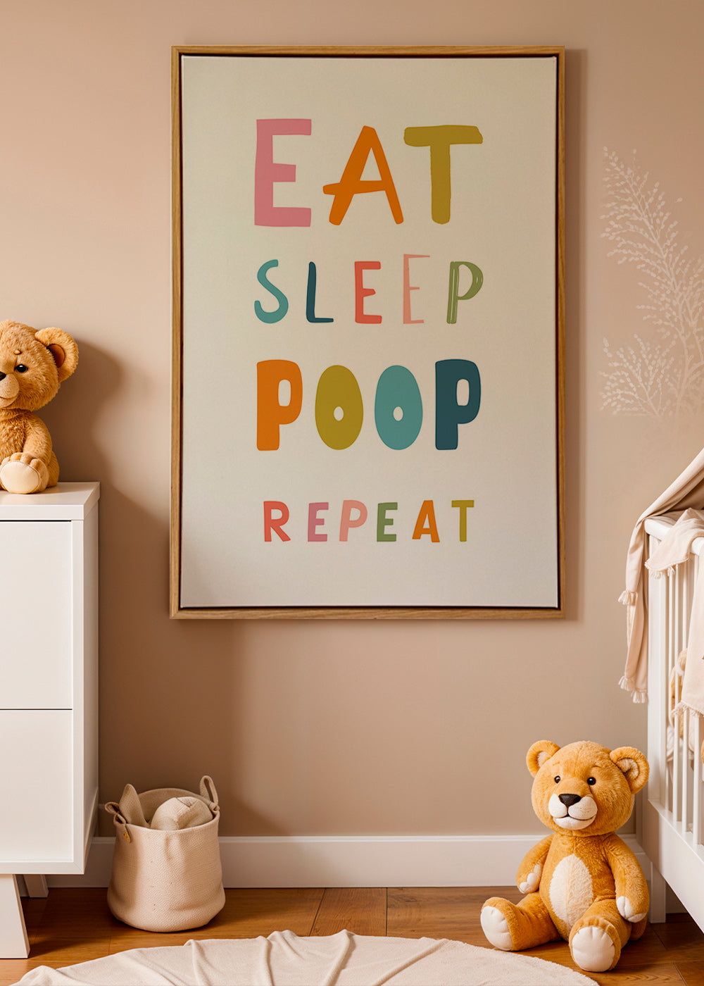 Speels typografisch kinderprint