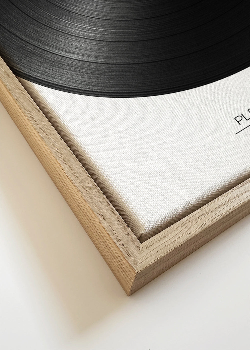 Vinylfoto met typografische tekst