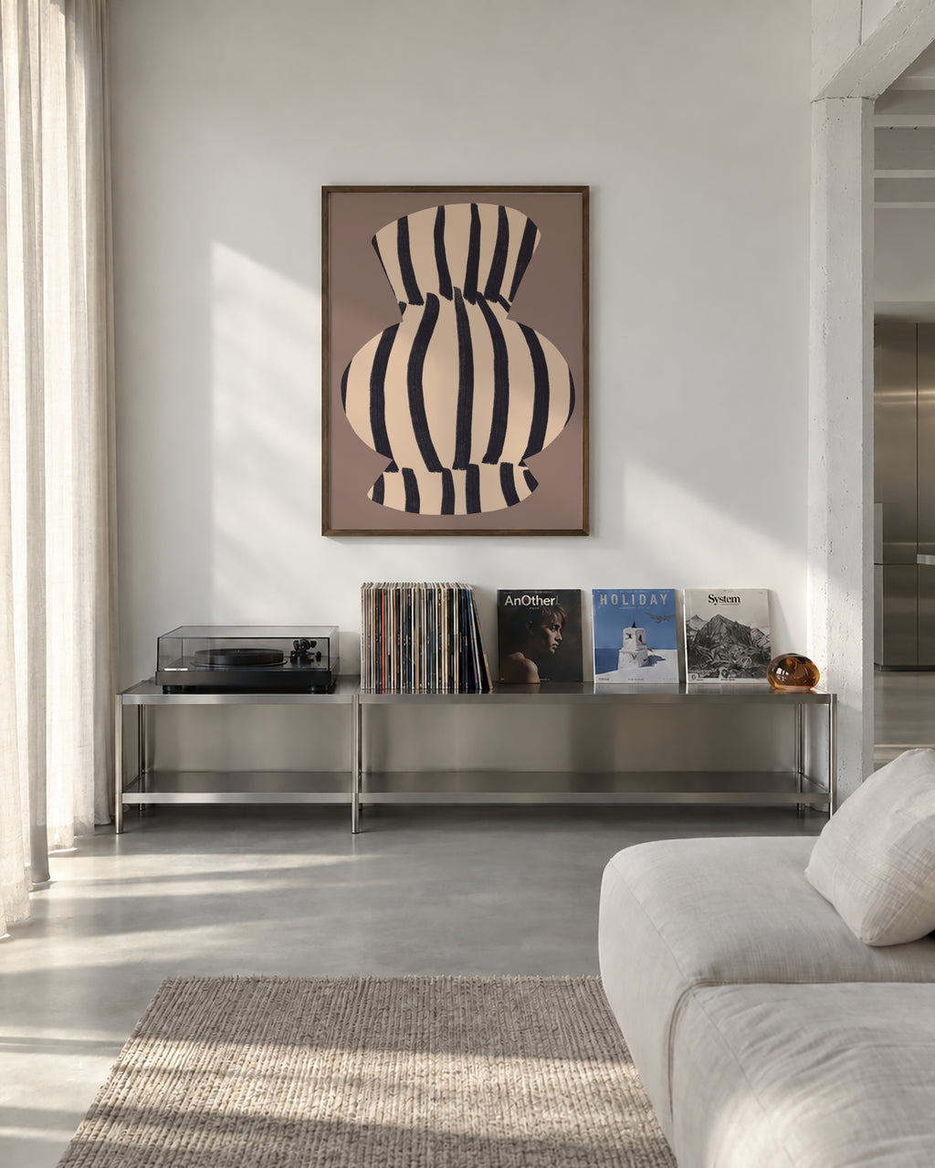 Provincial Vase 02 - Framed poster in an interior