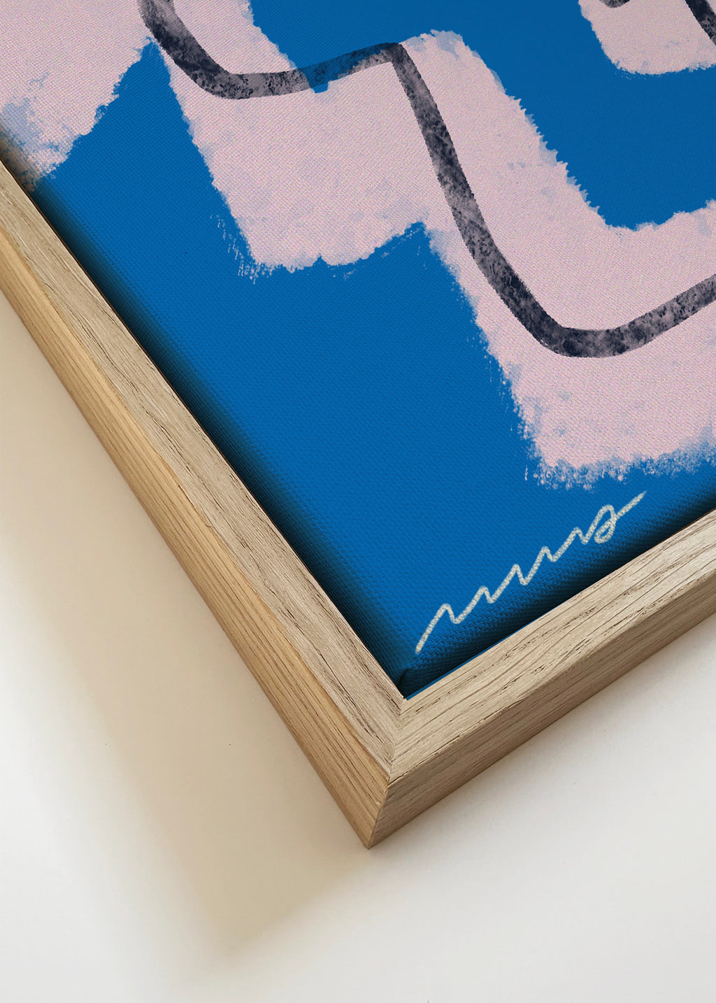 Corrupted portrait 02 - Framed canvas detail