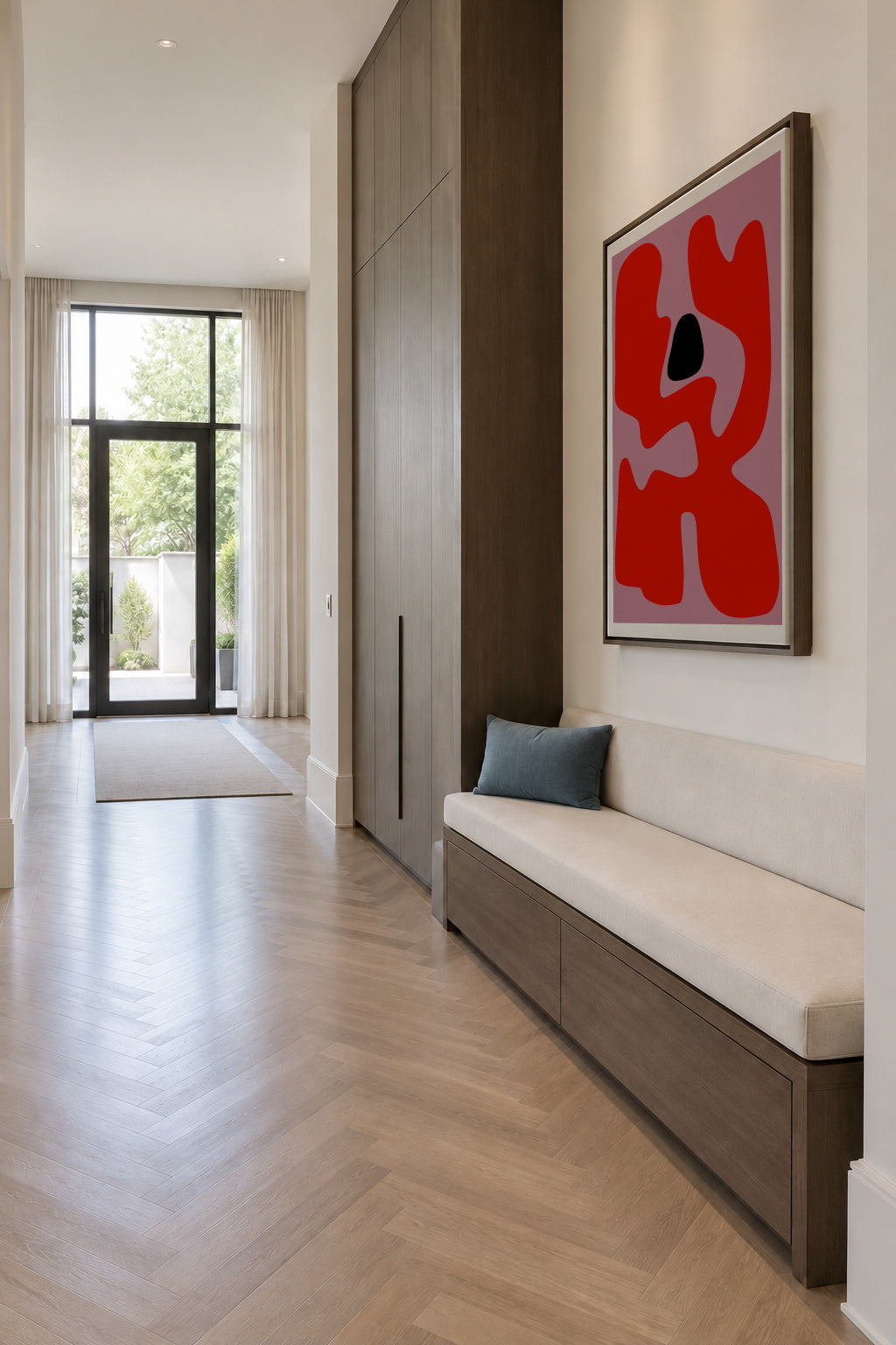 Zaaling 03 - Framed canvas in an interior