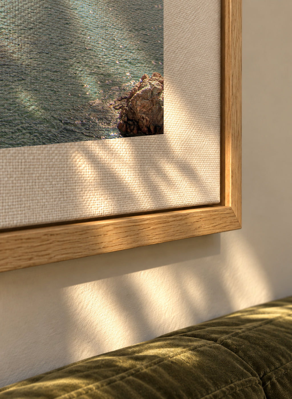 Costa Brava X - Framed canvas detail