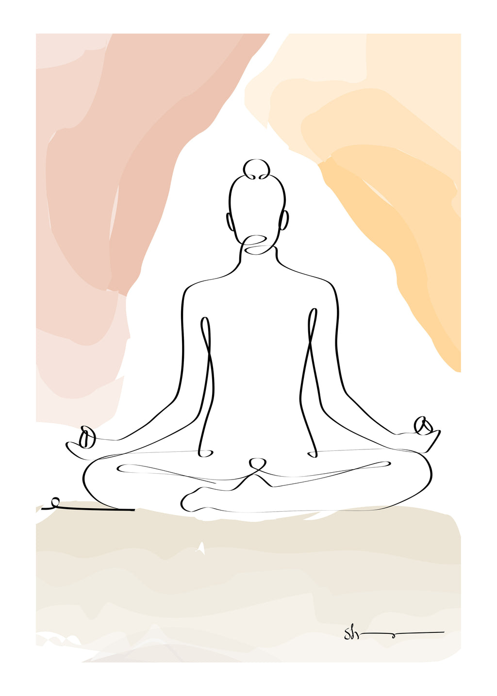 Meditation - Dhy?na - Unframed art print