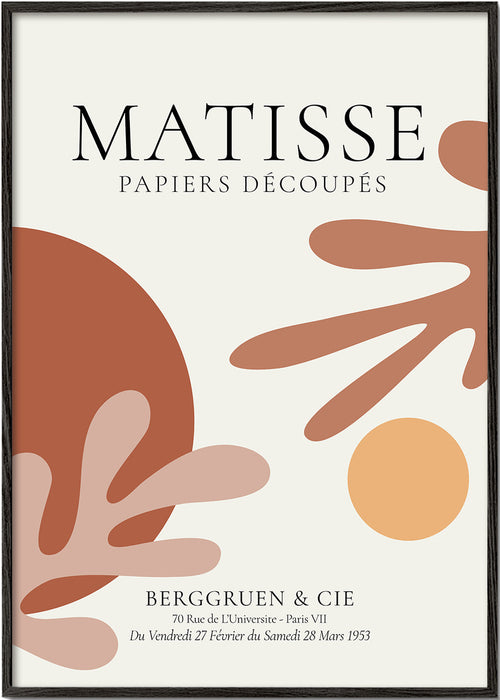 Vintage poster geïnspireerd op Matisse knipsels
