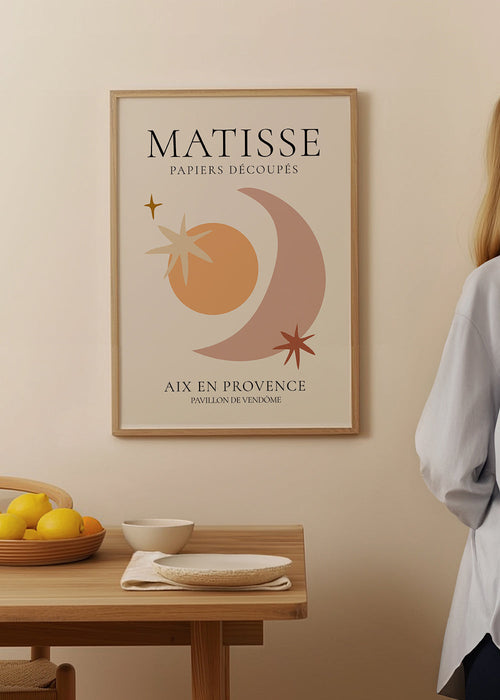 Illustratie Matisse papiers découpés pasteltinten