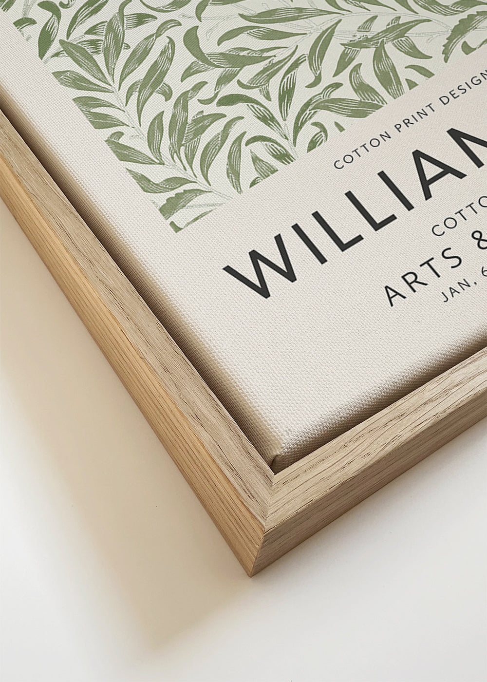 Botanische poster William Morris bladmotief