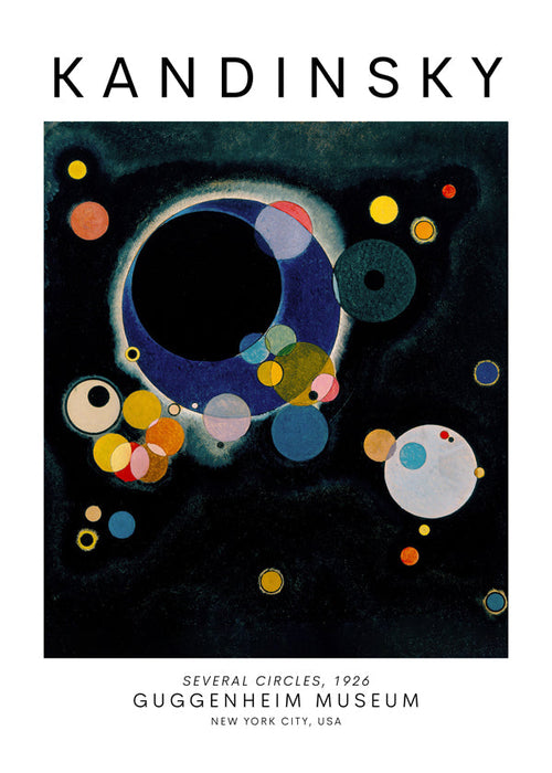 Abstract kunst met kosmische cirkels