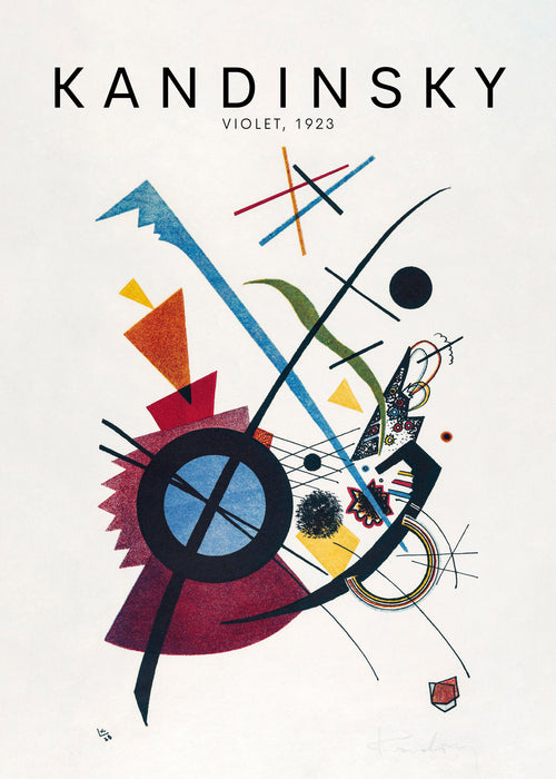 Wassily Kandinsky Violet, 1923 - Unframed art print
