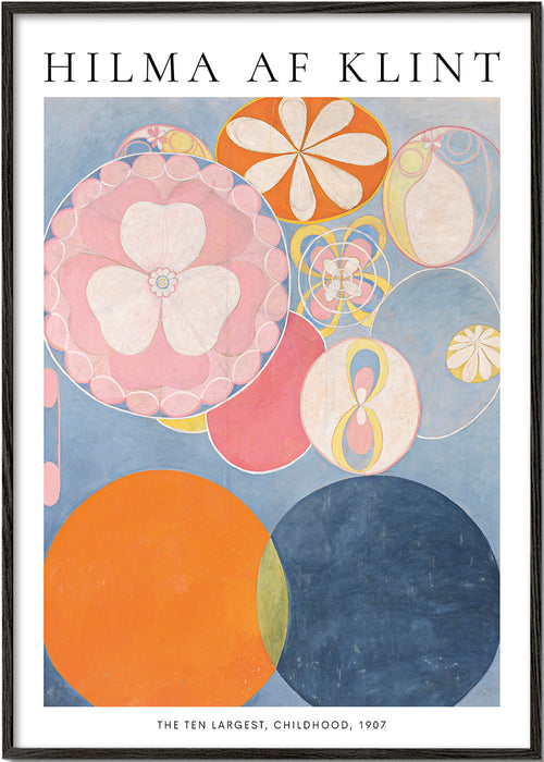 Abstract kunstwerk met circulaire bloemmotieven